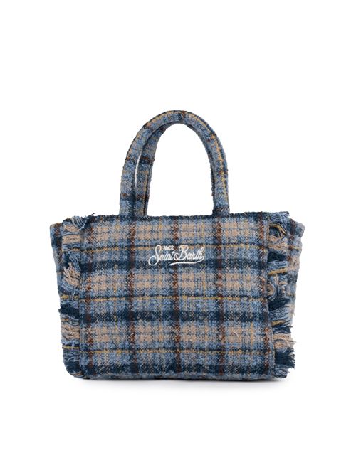 Borsa Colette Classic Tweed Blue Mc2 Saint Barth | COLETTE CLASSIC00512G CHECK MULTI 3121 EMB